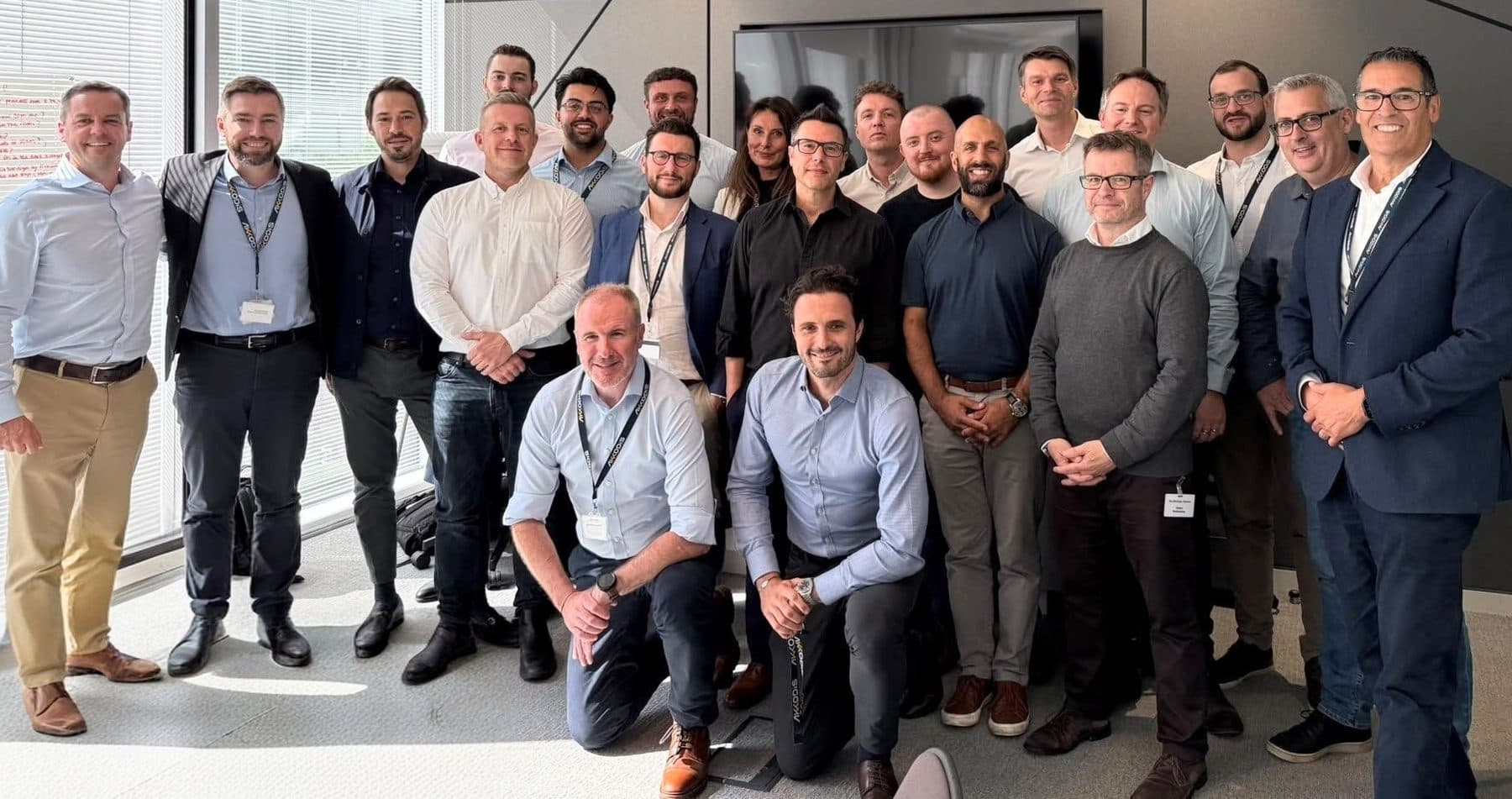 The Akkodis sales team together after a training day at their offices